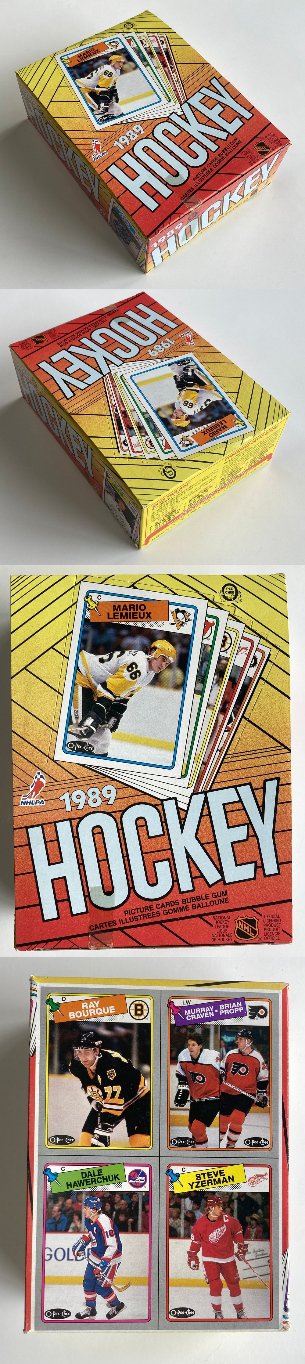 1988-89 O-PEE-CHEE HOCKEY CARD DISPLAY BOX photo 1988-89 O-PEE-CHEE HOCKEY CARD DISPLAY BOX photo