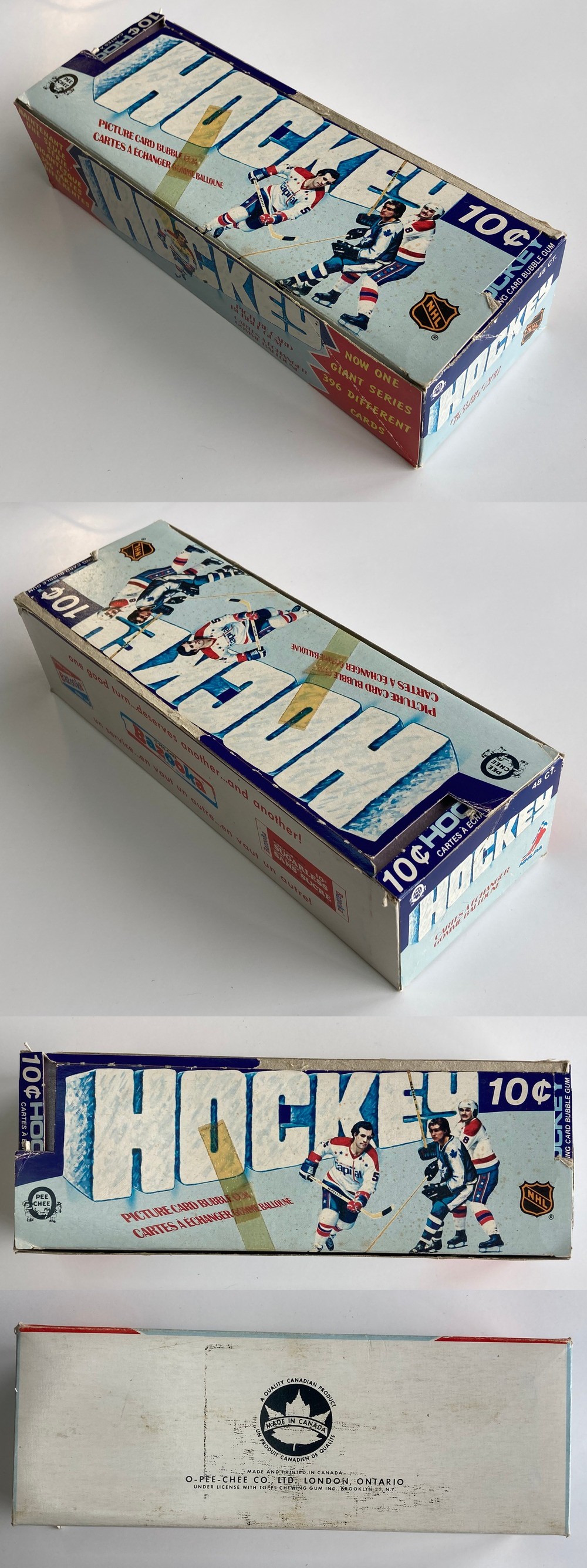 1975-76 O-PEE-CHEE HOCKEY CARD DISPLAY BOX photo 1975-76 O-PEE-CHEE HOCKEY CARD DISPLAY BOX photo