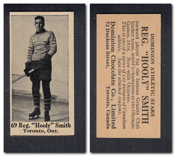1925 V31 DOMINION CHOCOLATE #69 R. H. SMITH HOCKEY CARD photo 1925 V31 DOMINION CHOCOLATE #69 R. H. SMITH HOCKEY CARD photo