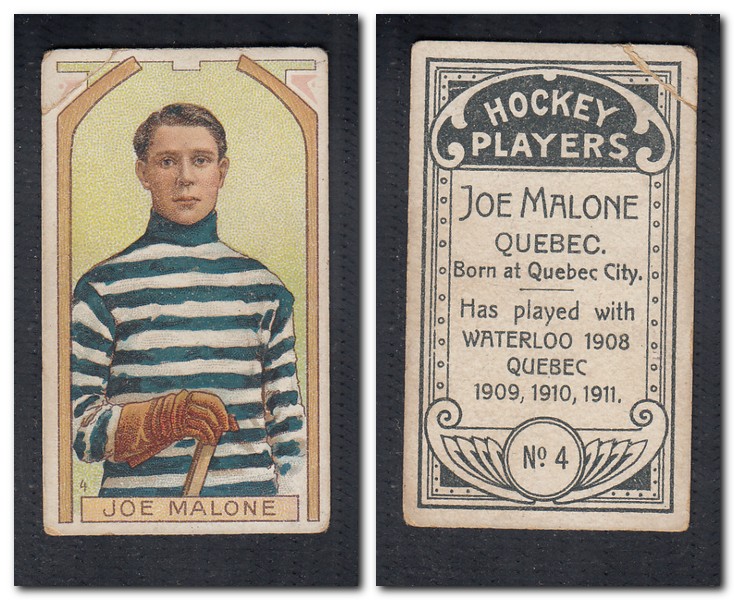 1911-12 C55 IMPERIAL TOBACCO HOCKEY CARD #4 J. MALONE photo 1911-12 C55 IMPERIAL TOBACCO HOCKEY CARD #4 J. MALONE photo