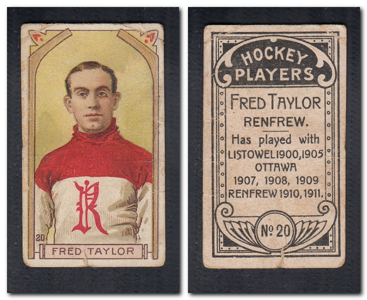 1911-12 C55 IMPERIAL TOBACCO HOCKEY CARD #20 F. TAYLOR photo 1911-12 C55 IMPERIAL TOBACCO HOCKEY CARD #20 F. TAYLOR photo