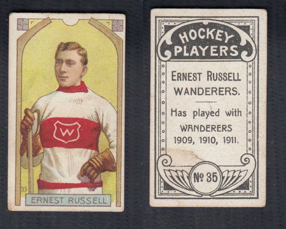 1911-12 C55 IMPERIAL TOBACCO HOCKEY CARD #35 E. RUSSELL photo 1911-12 C55 IMPERIAL TOBACCO HOCKEY CARD #35 E. RUSSELL photo