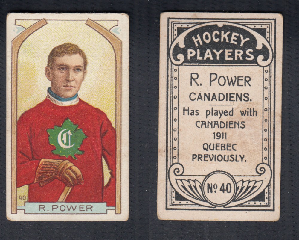 1911-12 C55 IMPERIAL TOBACCO HOCKEY CARD #40 R. POWER photo 1911-12 C55 IMPERIAL TOBACCO HOCKEY CARD #40 R. POWER photo