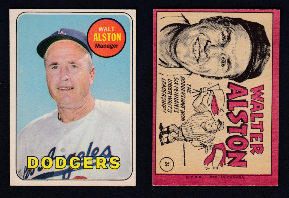 1969 O-PEE-CHEE BASEBALL CARD #24 W. ALSTON photo 1969 O-PEE-CHEE BASEBALL CARD #24 W. ALSTON photo
