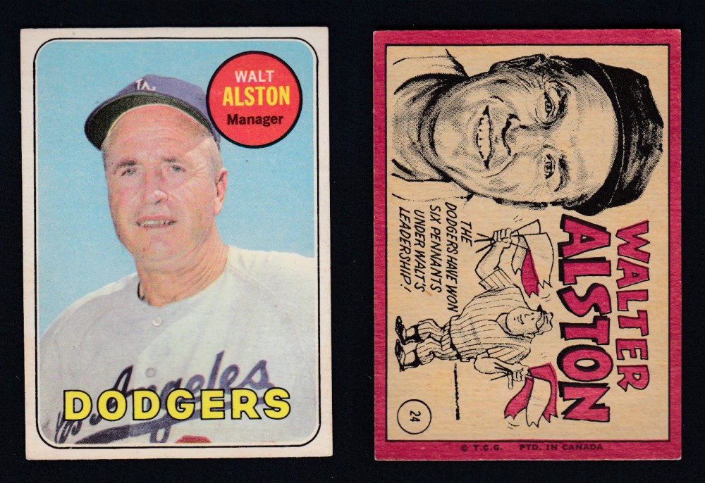 1969 O-PEE-CHEE BASEBALL CARD #24 W. ALSTON photo 1969 O-PEE-CHEE BASEBALL CARD #24 W. ALSTON photo