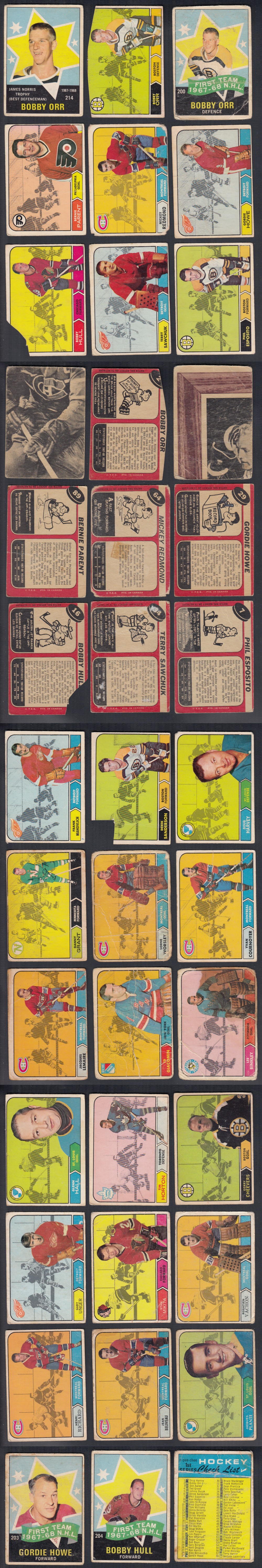 1968-69 O-PEE-CHEE HOCKEY CARD NEAR SET 215/216 photo 1968-69 O-PEE-CHEE HOCKEY CARD NEAR SET 215/216 photo