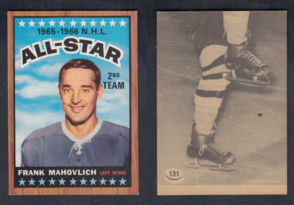 1966-67 TOPPS HOCKEY CARD #131 ALL STAR F. MAHOVLICH photo 1966-67 TOPPS HOCKEY CARD #131 ALL STAR F. MAHOVLICH photo