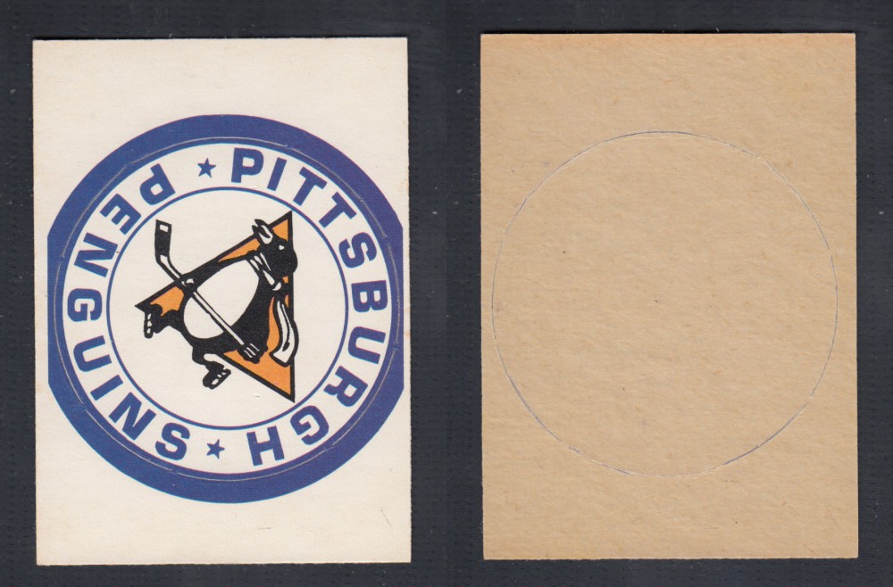1972-73 O-PEE-CHEE TEAM EMBLEM NHL PITTSBURGH PENGUINS photo 1972-73 O-PEE-CHEE TEAM EMBLEM NHL PITTSBURGH PENGUINS photo
