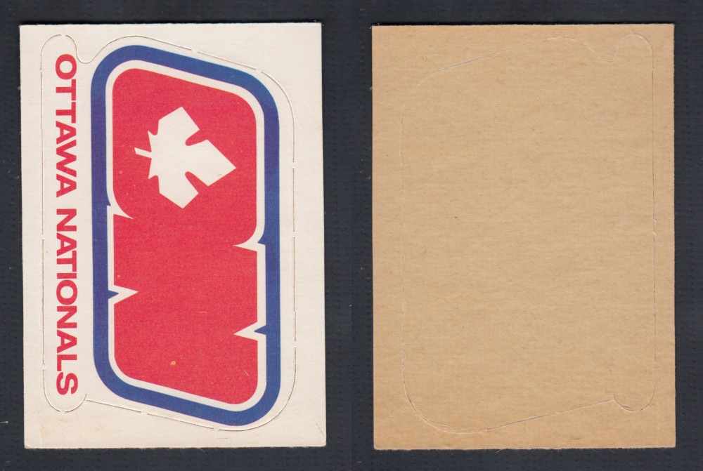 1972-73 O-PEE-CHEE TEAM EMBLEM WHA OTTAWA NATIONALS photo 1972-73 O-PEE-CHEE TEAM EMBLEM WHA OTTAWA NATIONALS photo