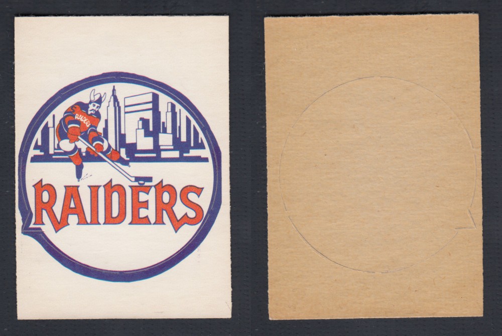 1972-73 O-PEE-CHEE TEAM EMBLEM WHA NEW YORK RAIDERS photo 1972-73 O-PEE-CHEE TEAM EMBLEM WHA NEW YORK RAIDERS photo