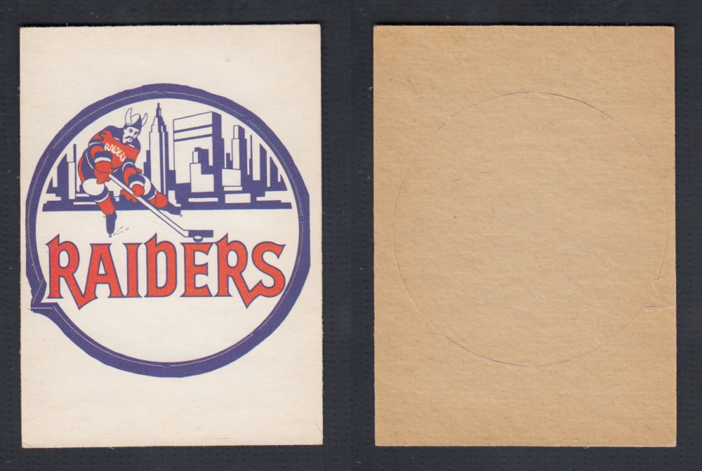 1972-73 O-PEE-CHEE TEAM EMBLEM WHA NEW YORK RAIDERS photo 1972-73 O-PEE-CHEE TEAM EMBLEM WHA NEW YORK RAIDERS photo