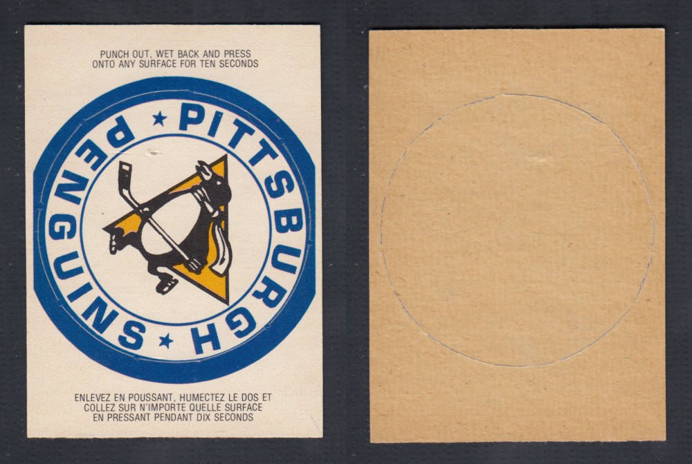 1973-74 O-PEE-CHEE TEAM EMBLEM NHL PITSBURGH PENGUINS photo 1973-74 O-PEE-CHEE TEAM EMBLEM NHL PITSBURGH PENGUINS photo