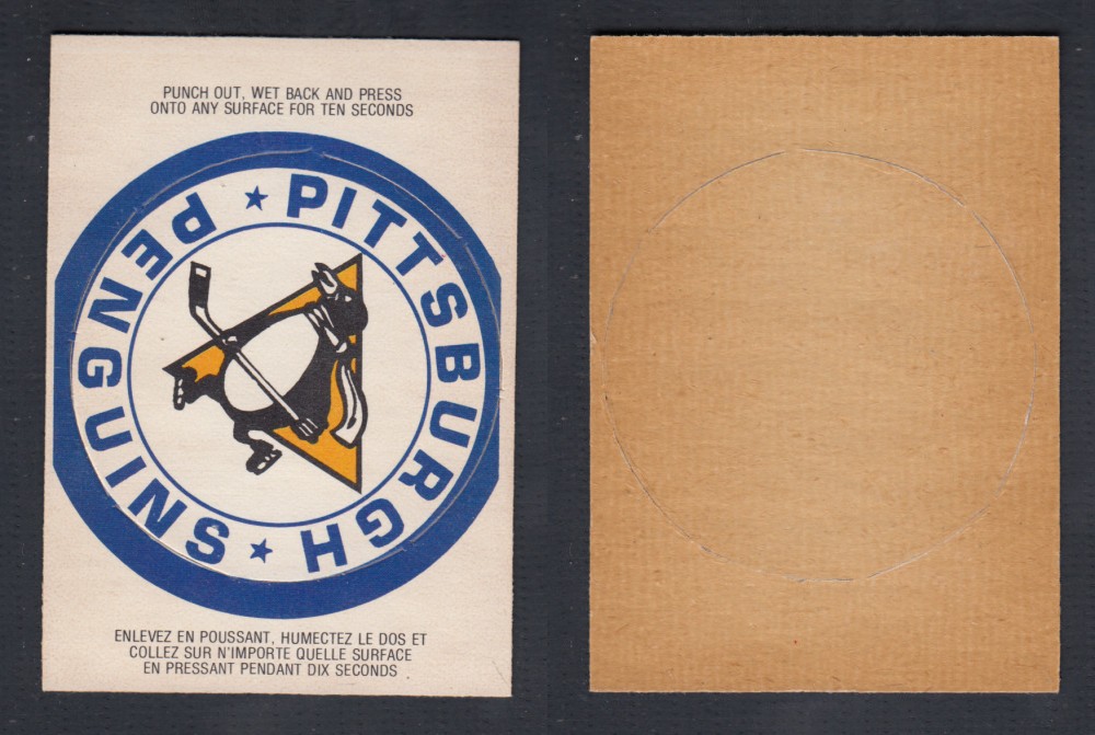 1973-74 O-PEE-CHEE TEAM EMBLEM NHL PITSBURGH PENGUINS photo 1973-74 O-PEE-CHEE TEAM EMBLEM NHL PITSBURGH PENGUINS photo
