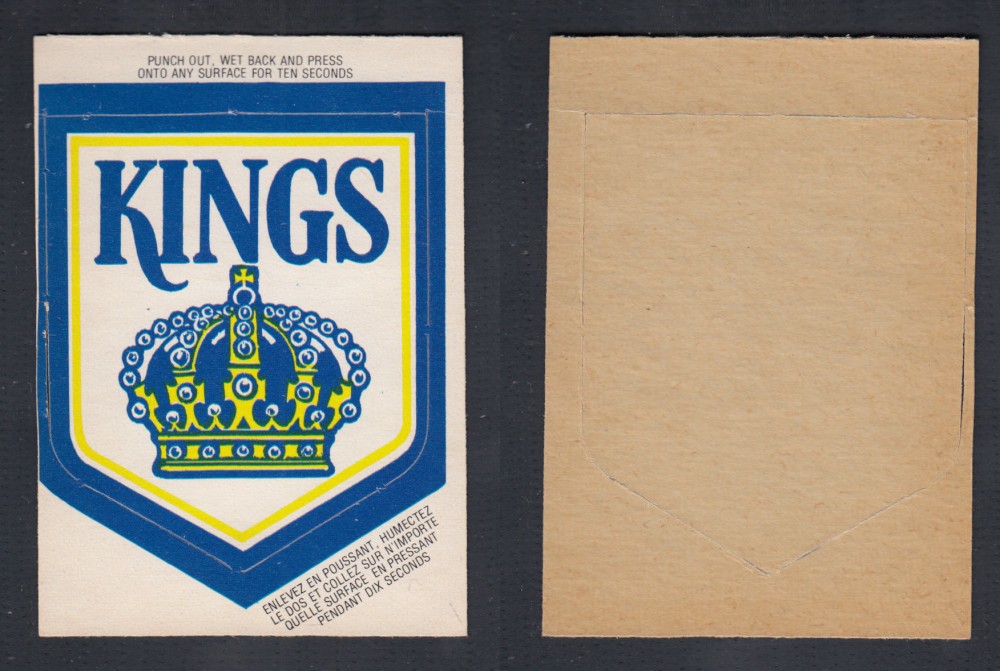 1973-74 O-PEE-CHEE TEAM EMBLEM NHL LOS ANGELES KINGS photo 1973-74 O-PEE-CHEE TEAM EMBLEM NHL LOS ANGELES KINGS photo