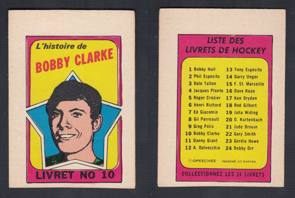 1971-72 O-PEE-CHEE STORY BOOKLET FRENCH #10 B. CLARKE photo