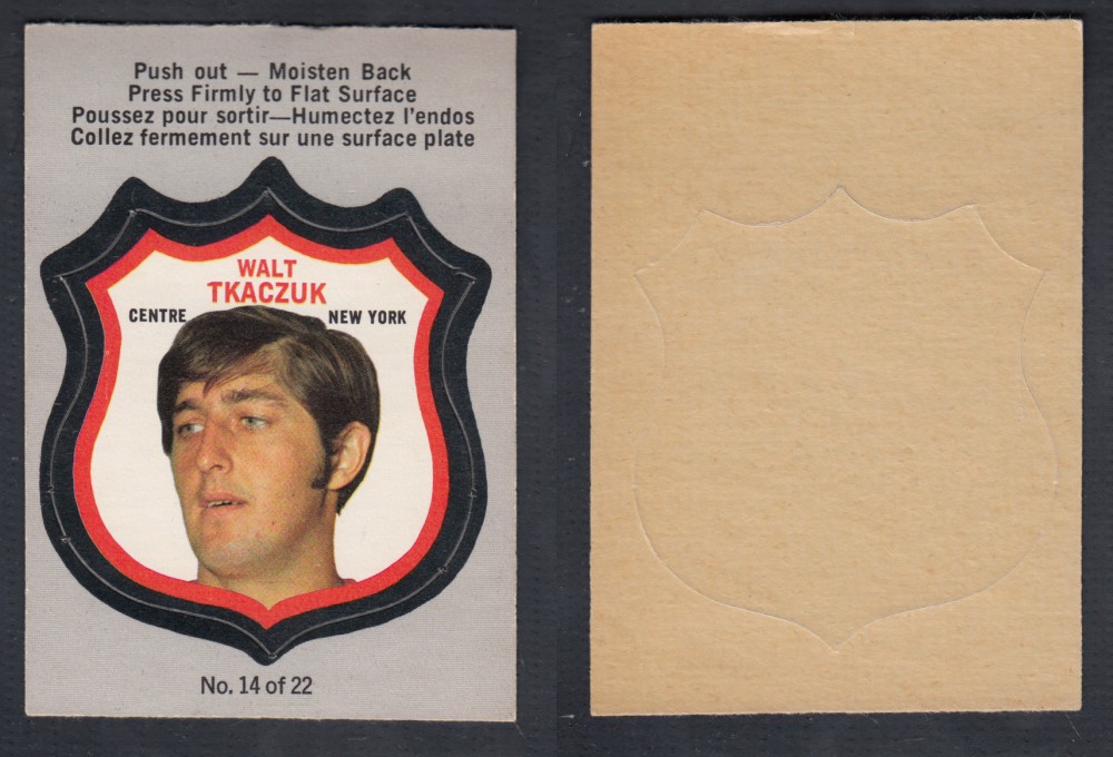 1972-73 O-PEE-CHEE PLAYER CREST #14 W. TKACZUK photo