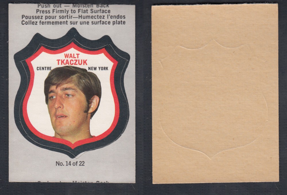 1972-73 O-PEE-CHEE PLAYER CREST #14 W. TKACZUK photo