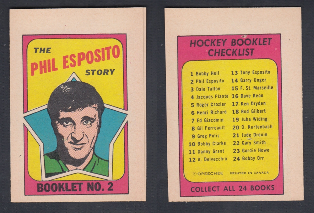 1971-72 O-PEE-CHEE STORY BOOKLET #2 P. ESPOSITO photo