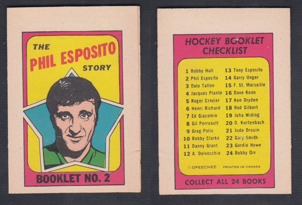 1971-72 O-PEE-CHEE STORY BOOKLET #2 P. ESPOSITO photo