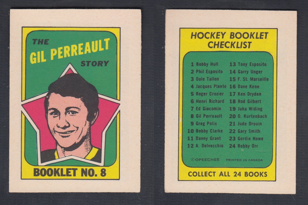 1971-72 O-PEE-CHEE STORY BOOKLET #8 G. PERREAULT photo