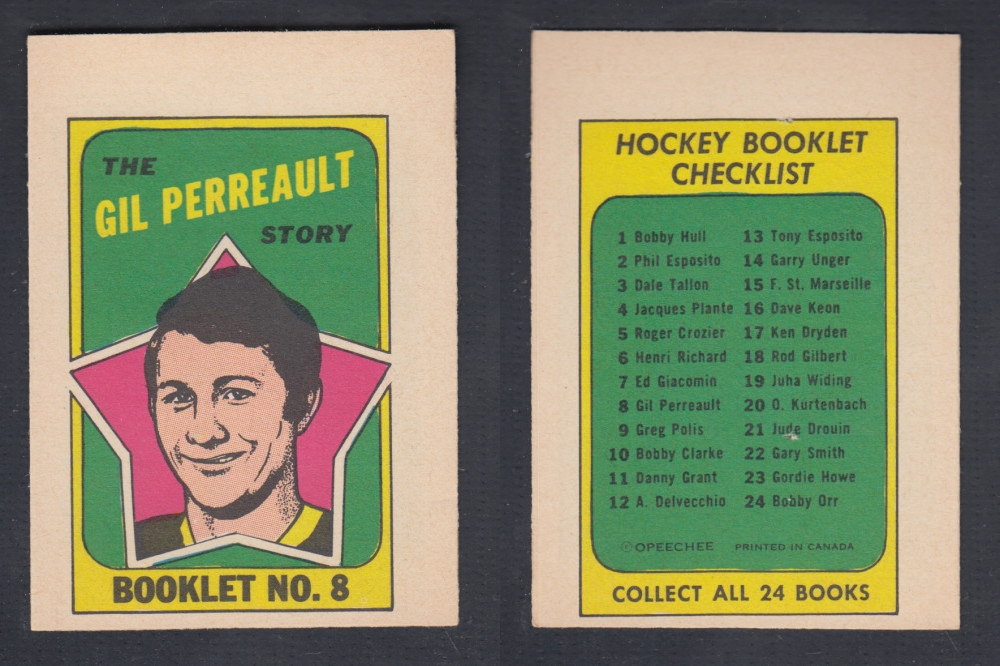 1971-72 O-PEE-CHEE STORY BOOKLET #8 G. PERREAULT photo