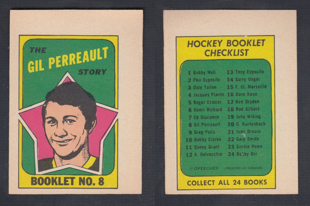 1971-72 O-PEE-CHEE STORY BOOKLET #8 G. PERREAULT photo
