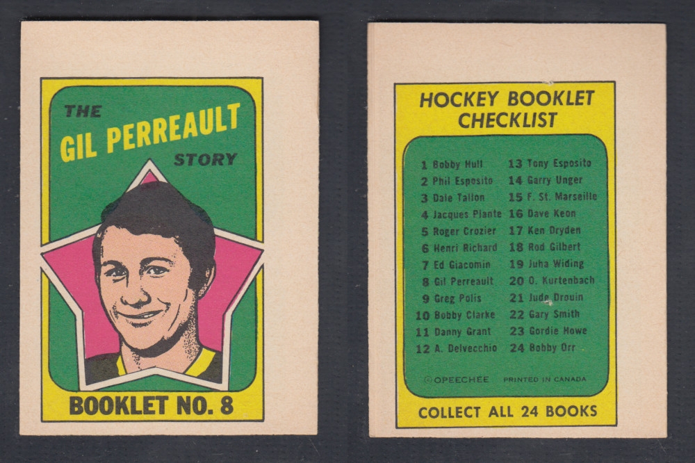 1971-72 O-PEE-CHEE STORY BOOKLET #8 G. PERREAULT photo