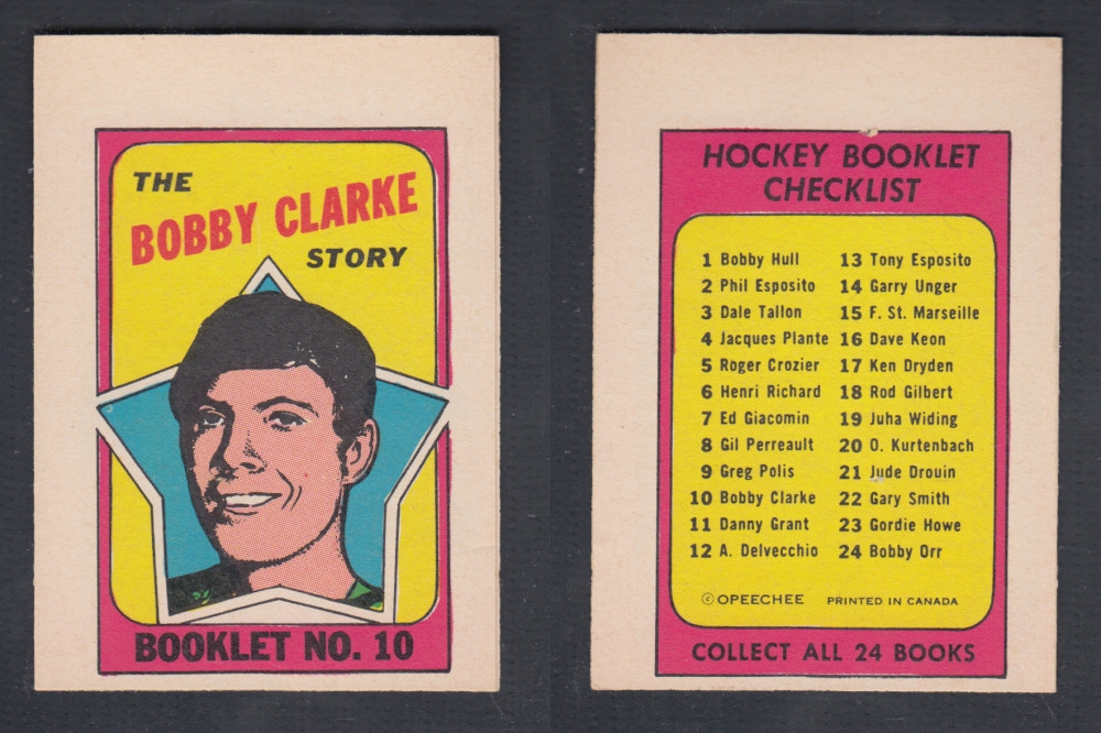 1971-72 O-PEE-CHEE STORY BOOKLET #10 B. CLARKE photo