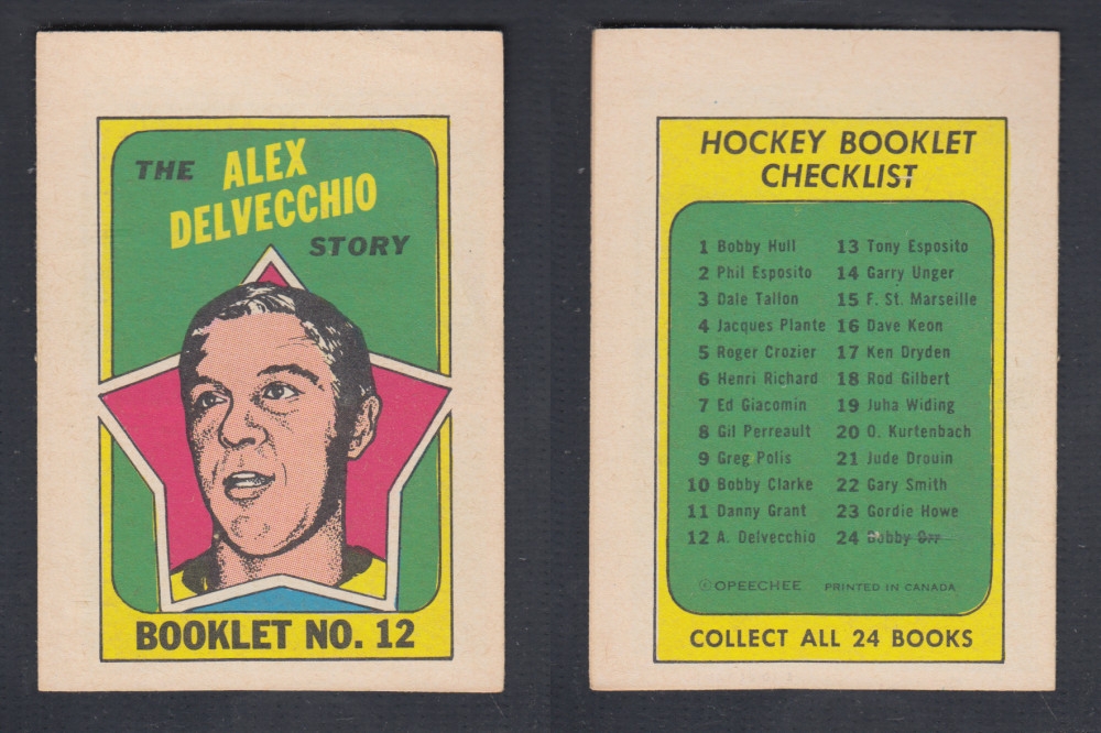 1971-72 O-PEE-CHEE STORY BOOKLET #12 A. DELVECCHIO photo