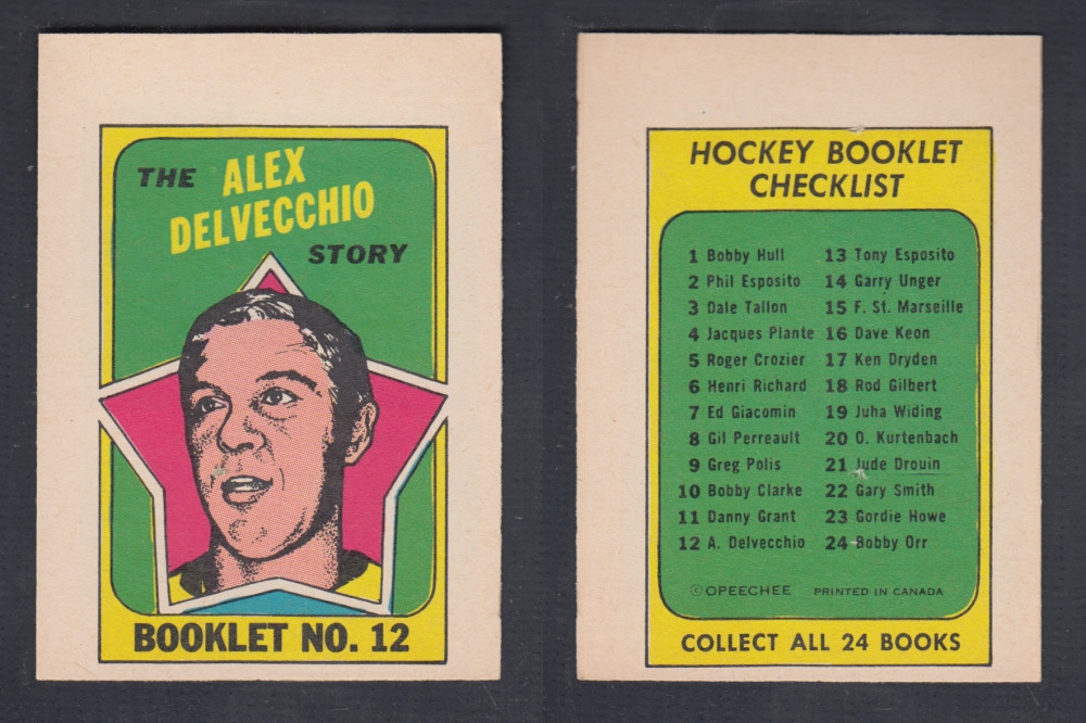 1971-72 O-PEE-CHEE STORY BOOKLET #12 A. DELVECCHIO photo
