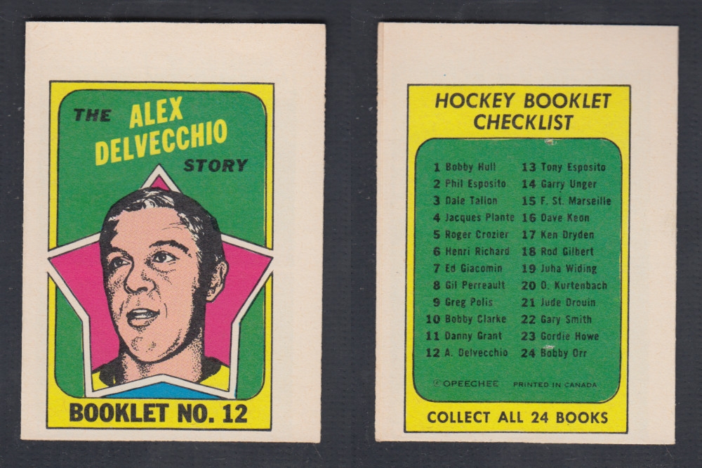 1971-72 O-PEE-CHEE STORY BOOKLET #12 A. DELVECCHIO photo