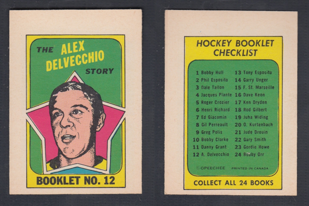 1971-72 O-PEE-CHEE STORY BOOKLET #12 A. DELVECCHIO photo