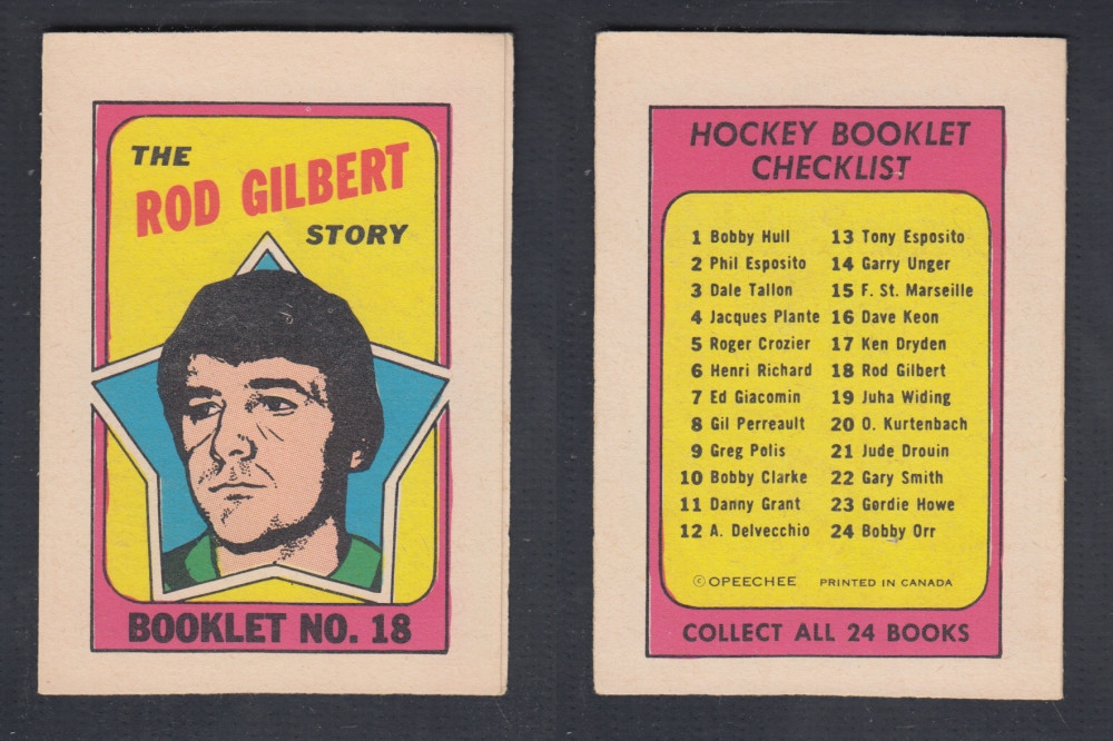 1971-72 O-PEE-CHEE STORY BOOKLET #18 R. GILBERT photo