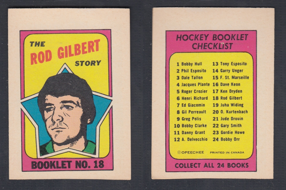 1971-72 O-PEE-CHEE STORY BOOKLET #18 R. GILBERT photo