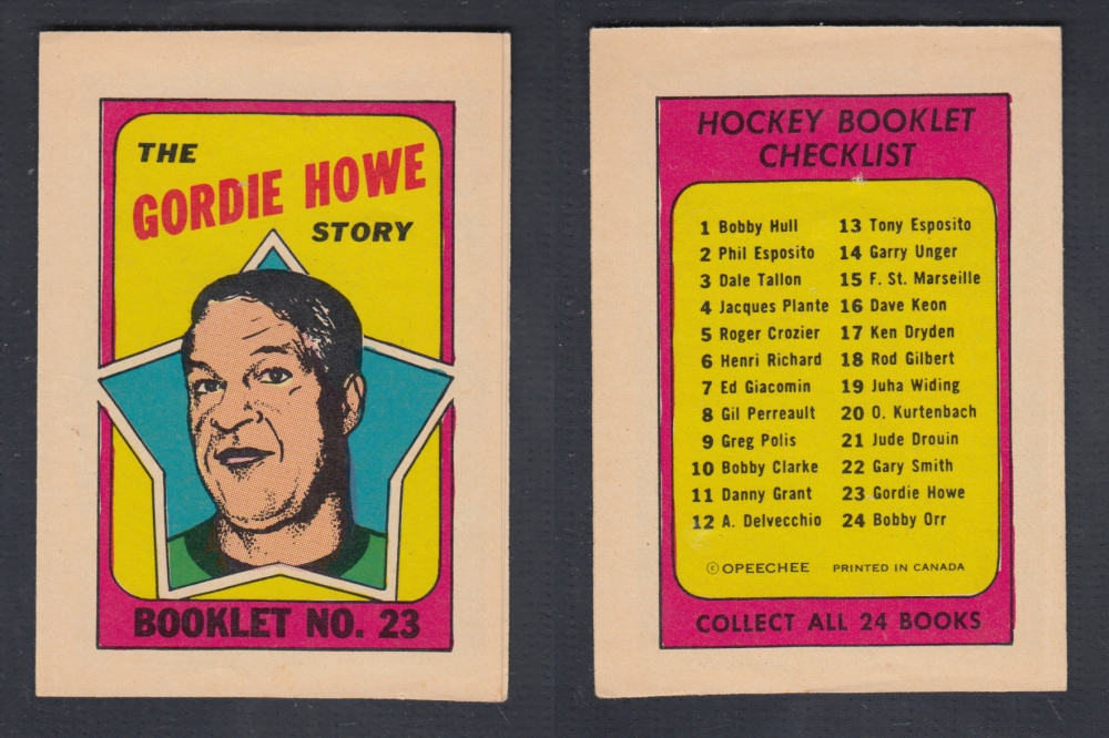 1971-72 O-PEE-CHEE STORY BOOKLET #23 G. HOWE photo