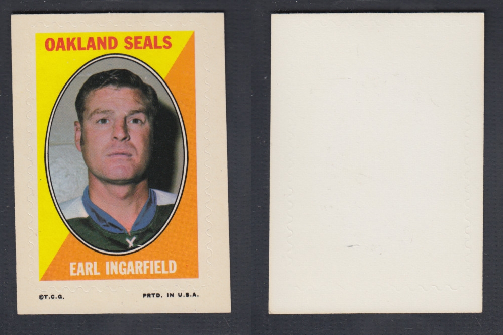 1970-71 O-PEE-CHEE STICKER STAMP E. INGARFIELD photo 1970-71 O-PEE-CHEE STICKER STAMP E. INGARFIELD photo