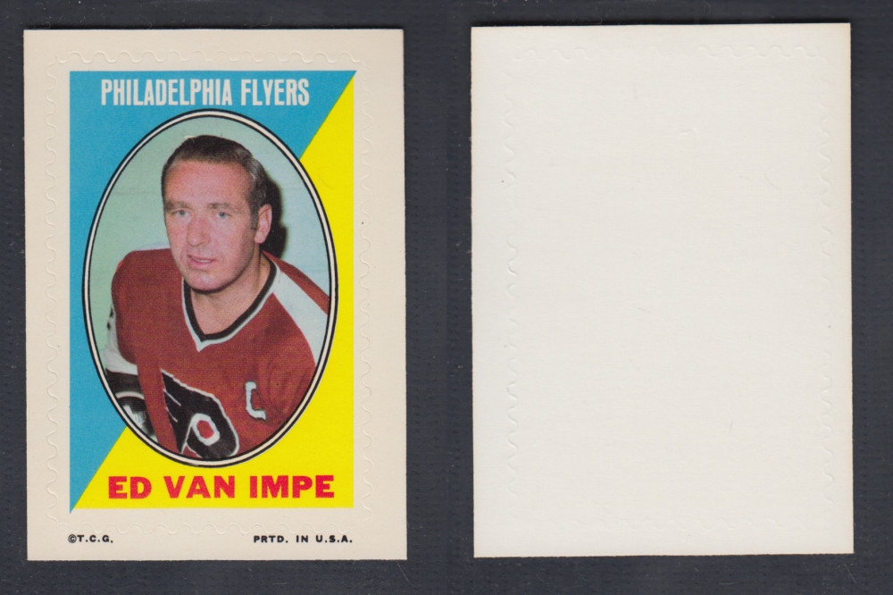 1970-71 O-PEE-CHEE STICKER STAMP E. V. IMPE photo 1970-71 O-PEE-CHEE STICKER STAMP E. V. IMPE photo