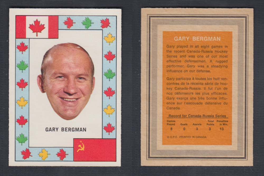 1972-73 O-PEE-CHEE TEAM CANADA G. BERGMAN photo 1972-73 O-PEE-CHEE TEAM CANADA G. BERGMAN photo