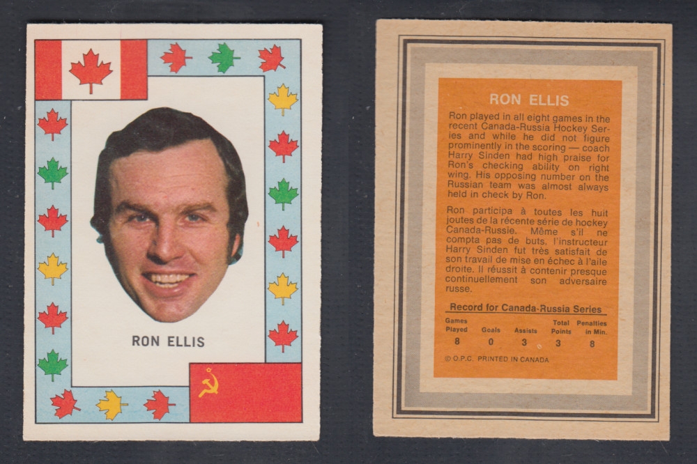 1972-73 O-PEE-CHEE TEAM CANADA R. ELLIS photo