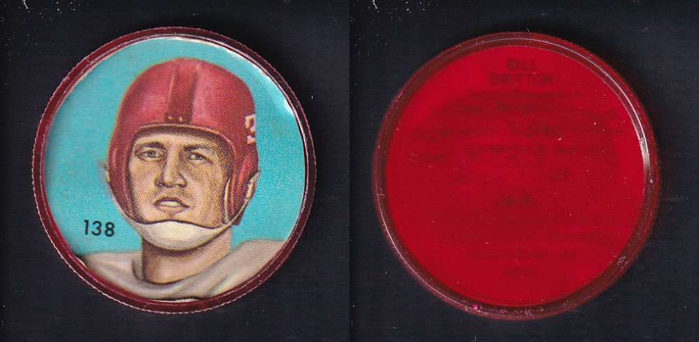 1963 CFL NALLEY'S FOOTBALL COIN #138 B. BRITTON photo
