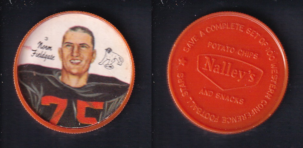 1964 CFL NALLEY'S FOOTBALL COIN #3 N. FIELDGATE photo