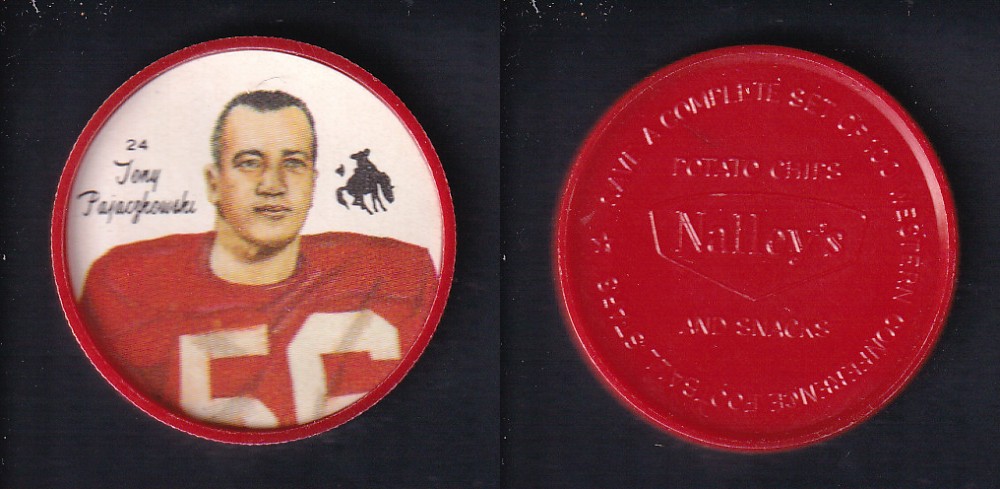 1964 CFL NALLEY'S FOOTBALL COIN #24 T. PAJACZKOWSKI photo