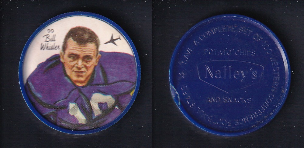 1964 CFL NALLEY'S FOOTBALL COIN #99 B. WHISLER photo 1964 CFL NALLEY'S FOOTBALL COIN #99 B. WHISLER photo