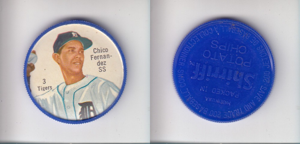 1962 SHIRRIFF BASEBALL COIN #3 C. FERNADEZ photo