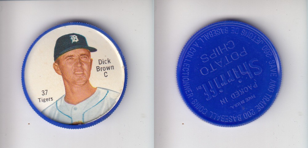 1962 SHIRRIFF BASEBALL COIN #37 D. BROWN photo 1962 SHIRRIFF BASEBALL COIN #37 D. BROWN photo