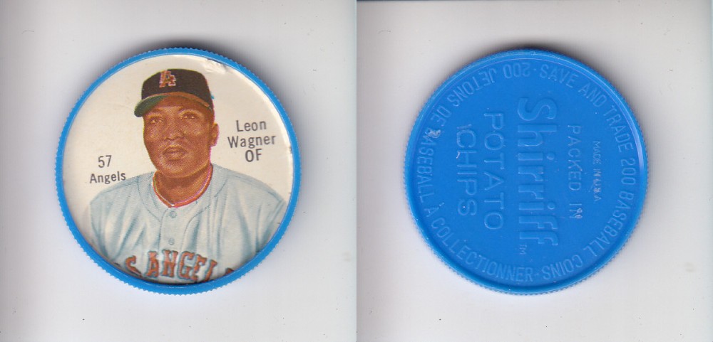 1962 SHIRRIFF BASEBALL COIN #57 L. WAGNER photo 1962 SHIRRIFF BASEBALL COIN #57 L. WAGNER photo