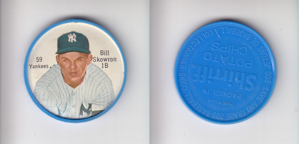 1962 SHIRRIFF BASEBALL COIN #59 B. SKOWRON photo 1962 SHIRRIFF BASEBALL COIN #59 B. SKOWRON photo