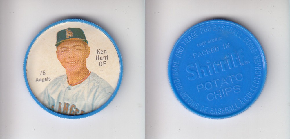 1962 SHIRRIFF BASEBALL COIN #76 K. HUNT photo 1962 SHIRRIFF BASEBALL COIN #76 K. HUNT photo