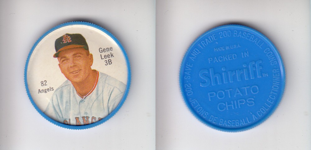 1962 SHIRRIFF BASEBALL COIN #82 G. LEEK photo 1962 SHIRRIFF BASEBALL COIN #82 G. LEEK photo