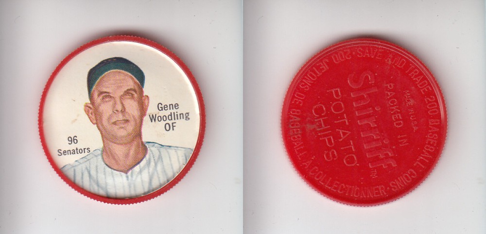1962 SHIRRIFF BASEBALL COIN #96 G. WOODLING photo 1962 SHIRRIFF BASEBALL COIN #96 G. WOODLING photo